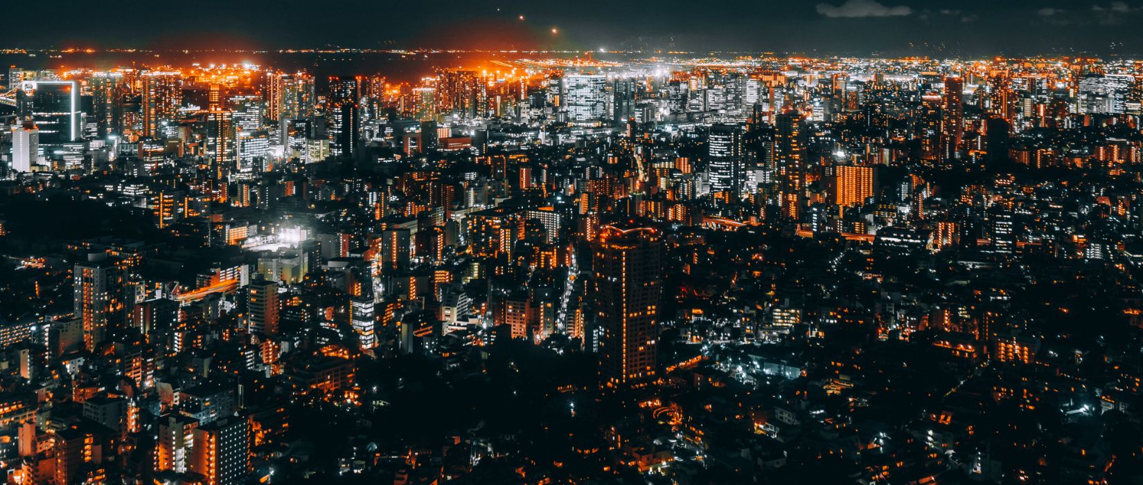 city at night time